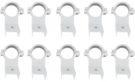 Yominerr 10pcs KU High-Frequency Head Clamp LNB Bracket for Satellite Dishes 20mm Plastic Bracket for Multiple Dish Sizes