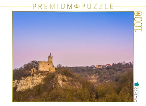 CALVENDO Puzzle Rudelsburg am Abend | 1000 Teile Lege-Größe 64 x 48 cm Foto-Puzzle für glückliche Stunden