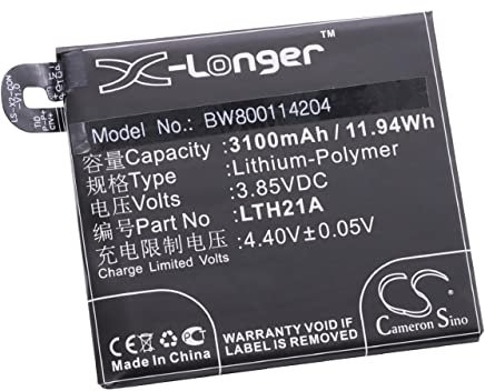 vhbw Akku kompatibel mit LeTV Max 2, X820 Handy Smartphone Telefon (3100mAh, 3,85V, Li-Polymer)