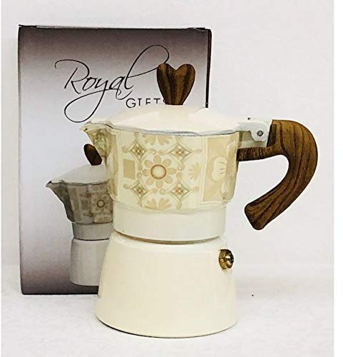 Publilancio srl Caffettiera Moka Fantasy con Legno BOMBONIERA Matrimonio