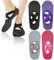 MaoXinTek Yoga Socken 4 Paar rutschfeste Pilates Socken Tanz Crisscross Straps Design für Damen Pilates Barre Ballett