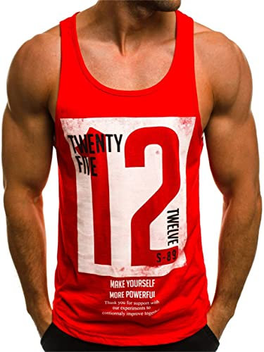 Tank Top Herren Muskelshirt Tankshirt T-Shirt Ärmellos Weste Muskelshirt Stringer Fitness