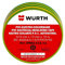 1 cinta aislante amarillo verde 15 mm x 10 m x 0,15 mm Wurth 098551515 PVC autoextinguible IEC RoHS adhesivo eléctrico electricista 15 x 10 mm/m