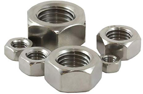 50 x Metric Hexagonal M5 Steel Nuts, Standard Pitch,