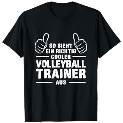 Cooler Volleyballtrainer Coach Bester Volleyball Trainer Ges T-Shirt