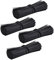 Suwimut 2000 Pieces 5 inches/12.7cm Plastic Black Twist Ties, Cable Cord Wire Ties