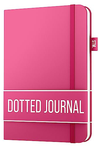 Scribbles That Matter Notizbuch A5 dotted - Your 150 Seiten Bullet Dotted Journal Auslaufsicheres, 120gsm dickes Papier für die Arbeit Hardcover notizbuch dotted (5,75 x 8,5), Rosa
