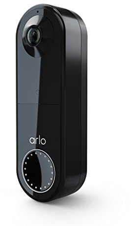 Arlo Essential Video Doorbell Wire-Free |HD Video, 180° View, Night Vision, 2-Way Audio | 6-Months Battery Life | Direct to Wi-Fi, No Hub Needed | Wire-Free or Wired | Black | AVD2001B