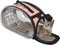 Jopwkuin Caisse pour Chat, Cage de Transport pour Animaux de Compagnie Pratique et élégante Solide et résistante aux morsures pour Les Animaux de Compagnie en Voyage(Pink, S)