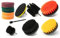 Neiko Drill Attachment Set | 15 Pieces | Polishing, Buffing, Scouring Cleaning Round Pad for Carpets | Power Scrub Brush for Toilets | Long Reach Extension Included, Multicolor