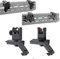 FIRECLUB Für AR15 Vorder- und Hinterseite hochklappen 45 Grad Rapid Transition BUIS Backup Iron Sight mit rotgrüner Faser