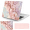 Vozehui Hülle Kompatibel mit MacBook Air 13 Zoll Hülle 2020 2019 2018 Release A1932 A2179 M1 A2337 Touch ID, mit Marmormuster Kunststoff Hartschalenhülle mit Tastaturabdeckung, Marmor Pulver