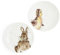 Portmeirion Home & Gifts Wrendale Lot de 2 assiettes à découper Motif lapin et caneton