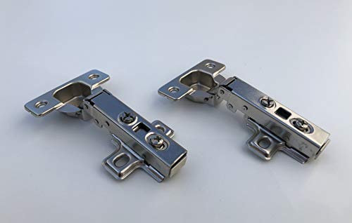 NELI 2er-Set Scharniere (neu) mit Softclose für Besta mit 2 Scharniere und 8 Schrauben