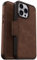 OtterBox iPhone 14 Pro Max (ONLY) Strada Series Case - ESPRESSO (Brown), card holder, genuine leather, pocket-friendly, folio case
