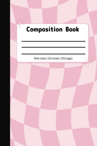 Pink Y2K Aesthetic Composition Book