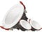 FAZRPIP 3 Stück Einbaustrahler Baffle Trim 10W/12W/20W/25W/30W/40W Ultradünne runde Einbauleuchten aus Aluminiumlegierung Mini-Spot-Licht für Wohnzimmer-Schlafzimmer-Beleuchtung