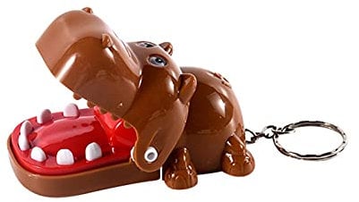 Pomrone Krokodil-Zähne-Spielzeug-Spiel Für Kinder, Lustiges Beißt Nach Dem Zufallsprinzip Finger Spaß Spiel Spielzeug, Schlüsselanhänger Spielzeug Für Familienspiel, Partyspiel,Kinder Geschenk