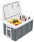 UISEBRT 48 Liter Kühlbox mit Rollen Tragbare Mini-Kühlschrank 12 V 220V, Thermo-Elektrische Kühlbox mit Kühl- und Warmhaltefunktion, Elektrokühlbox mit ECO-Modus für Auto Boot Camping, Grau