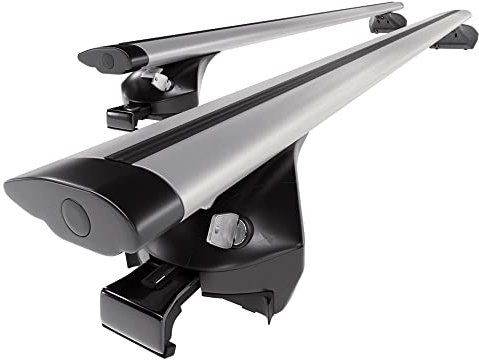 Mossa Barres de Toit en Aluminium adapté pour Peugeot 3008 SUV (2017-2024) - Porte-Bagages de Voiture Argent - Rails intégrés 2