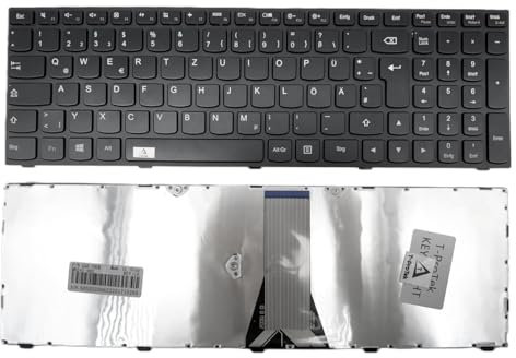 T-ProTek DE - Tastiera nera senza illuminazione compatibile per Lenovo IdeaPad Z50-30, Z50-45