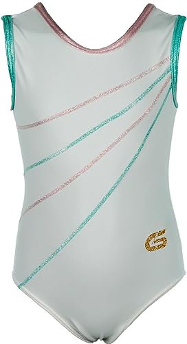 GETTY-SPORTS Turnanzug Anne ohne Arm für Mädchen/Damen (mallard/lightpink) Größe 36