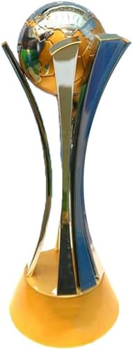 SUMESIRO European Super Cup Football Replica Trophy Art Trophy World Cup Soccer Fan Souvenir/Silver (World Cup 44cm)