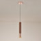 LONGDU Lampada a Sospensione in Metallo Nordico Oro Rosa Lampada da soffitto in Legno di Gomma Lampadario Creativo Semplice for Camera da Letto Ufficio Scale Hotel Soggiorno Cucina Corridoio Ingresso