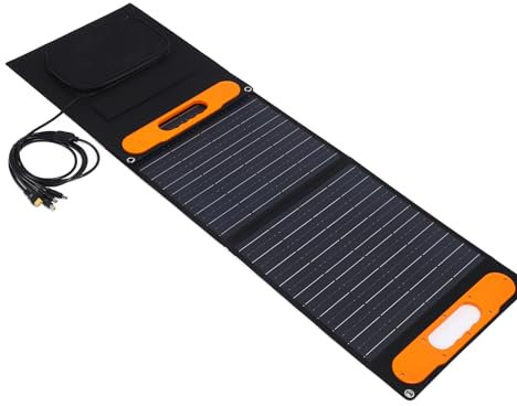 Portable Solar Panel - High Efficiency, Waterproof, Dustproof - XT60 Adapter - Solar Panels, Foldable Solar Panel, Solar Heater for Greenhouse 100W 18V 5.5a