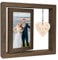 Rotating Floating Mr & Mrs Photo Frame Wedding Gifts for Bride and Groom Engagement Gifts for Couple - Display Two 15x10 CM