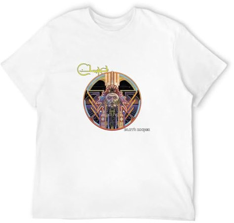 Clutch Earth Rocker Rock Mens T-Shirt Casual Cotton Unisex White Tee Tops XL
