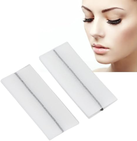 80PCS Self Adhesive Eyelash Strips, Strong Hold Waterproof, Long Lasting Reusable Lash Glue Strip, False Eyelashes Self Adhesive Strips (Black)