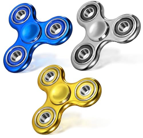 SCIONE 3Stück Fidget Spinner Sensorisches Hand Zappelspielzeug, Angst Stress Relief Geburtstag Geschenke für Kinder Erwachsene Jungen Mädchen