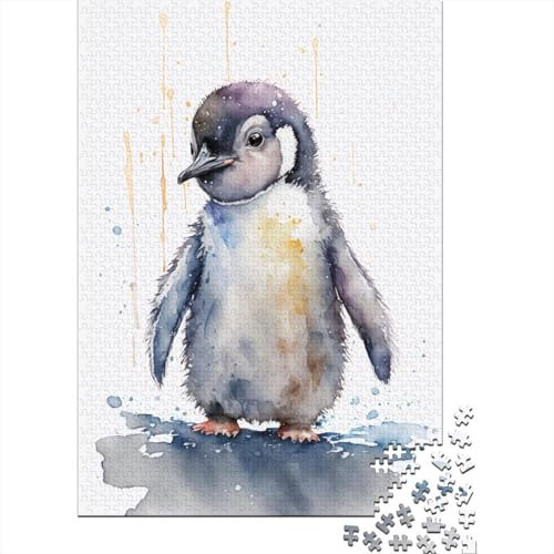 Puzzle 1000 pièces avec Peinture de bébé Pingouin Mignon pour Adultes, Cadeau d'halloween, Puzzle pour Adultes, Jeu éducatif, Jouet de défi, 1000 pièces (75 x 50 cm)