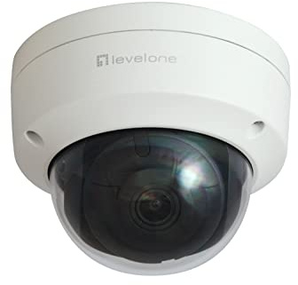 LevelOne FCS-3404 Gemini IP-Kamera mit Fester Kuppel, 6 MP, H.265
