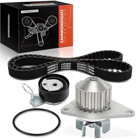 Frankberg Kit de Courroie de Distribution Pompe à eau Essence Compatible avec Berlingo Camionnette M_ 1.1L 1996-2008 C3 II SC_ 1.1L 2009-2013 206 Hatchback 2A/C 1.1L 1998-2007