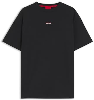 HUGO Relaxed-fit Pyjama-Shirt Aus Baumwolle Mit Logo-Print