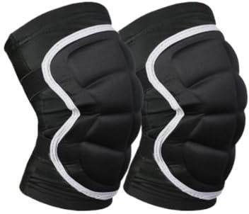 MDWZH Rodilleras Rodilleras unisex adecuadas for danza, ciclismo, artes marciales, deportes Rodilleras Gym(Black,Large)