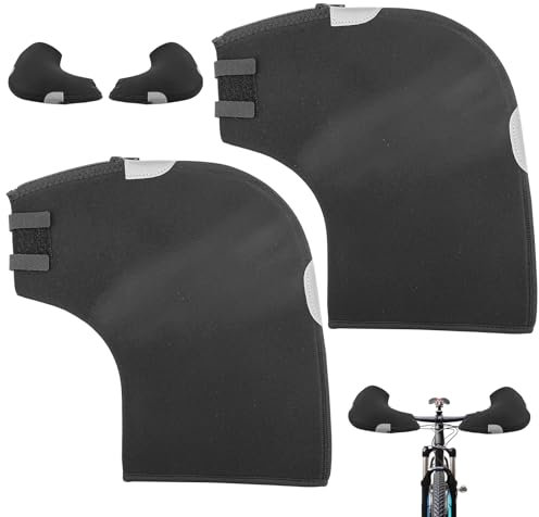 Gosknor Fahrradlenkerhandschuhe, Winter Fahrradhandschuhe Wasserdicht Winddicht Fahrradhandschuhe für Den Lenker Warm Mountainbike Lenkerhandschuhe Neopren Fahrrad Winterhandschuhe