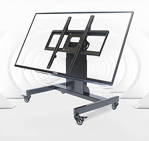 Tragbarer TV-Ständer mit feststellbaren Rädern und neigbarer Halterung für 32-70-Zoll-LED-Flachbildfernseher, ideal für Zuhause und Büro