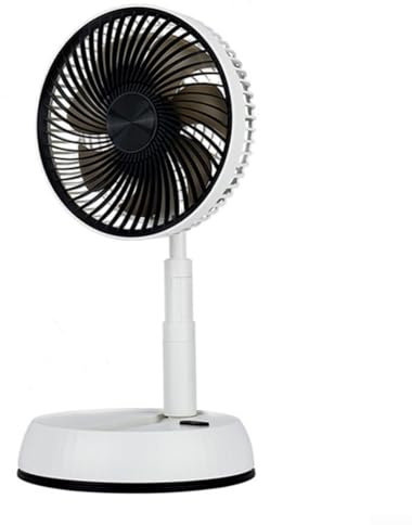 DAZZLEEX Faltbarer oszillierender Standventilator, verstellbare Höhe, faltbarer Ventilator, leiser Betrieb, Fernbedienung für Schlafzimmer, Büro, Camping, Angeln, Reisen (45 cm)