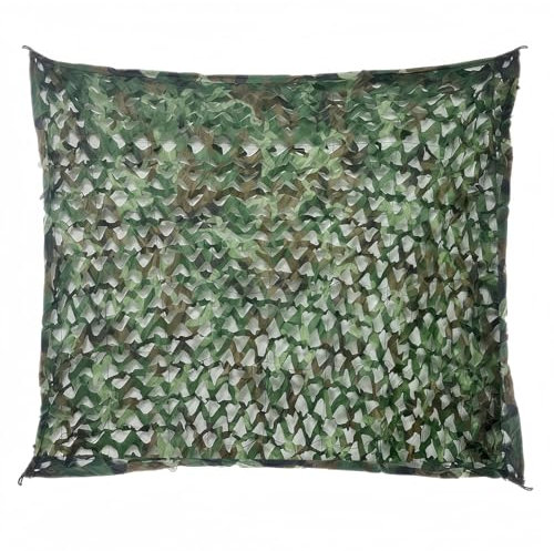 UQXSTAR Filet de camouflage - Décoration de chasse, armée d'extérieur, pour clôture de jardin, forêt, camping sauvage, paysage forestier, couverture de voiture, protection solaire, camping, brise-vue
