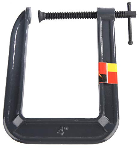 Deep Throat C Clamp, Heavy Duty Steel Heat Treatment G Type Woodworking Deep C Clamp Carpentry Clamping Device (Clamping Thickness 100* Depth 185mm)