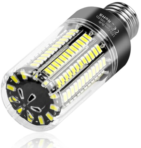 WENNI 30W LED Mais Glühbirne,6000k Kaltweiß 3520 Lumen 300W Entspricht Glühbirnen Nicht dimmbar E27 Edison Schraube,1er-Pack