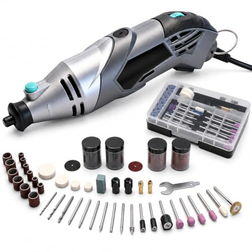 BLUEMARS 170W Rotary Tool Kit with 195PCS Accessories, Variable Speed 8000-35000RPM, Multifunction Tool for Grinding, Cutting, Sanding, Engraving, and Drilling, Ideal for Crafts and DIY Projects