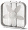 JHOMHF 20-Inch All-Weather Heavy-Duty Box Fan - 3-Speed Settings, High-Velocity Airflow For Indoor/Outdoor Use(White)