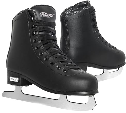 Nattork Womens Figure Ice Skates,Ice Skates with Stainless Steel Blade,Lace Up Figure Skate Ice Hockey Skates for Outdoor,Ice Skate Shoes for Youth and Adult Size 6 7 8 9 10 11