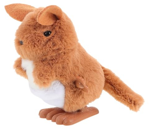 TOYANDONA Soft Plush Kangaroo Clockwork for Boy Girl Year Realistic Hopping Animal Plaything Enhancing Motor Skills and Soothing Comfort for Boy Girl