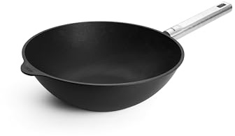 Woll – Diamond Logic QXR Pro Wok- und Rührpfanne Ø 30 cm – Aluguss Induktion Wokpfanne 10 cm hoch mit Antihaft-Beschichtung & festem Edelstahlstiel – backofenfest