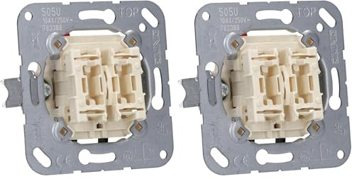 JUNG 505U Serien-Wipp-Schalter, 250 V (Packung mit 2)